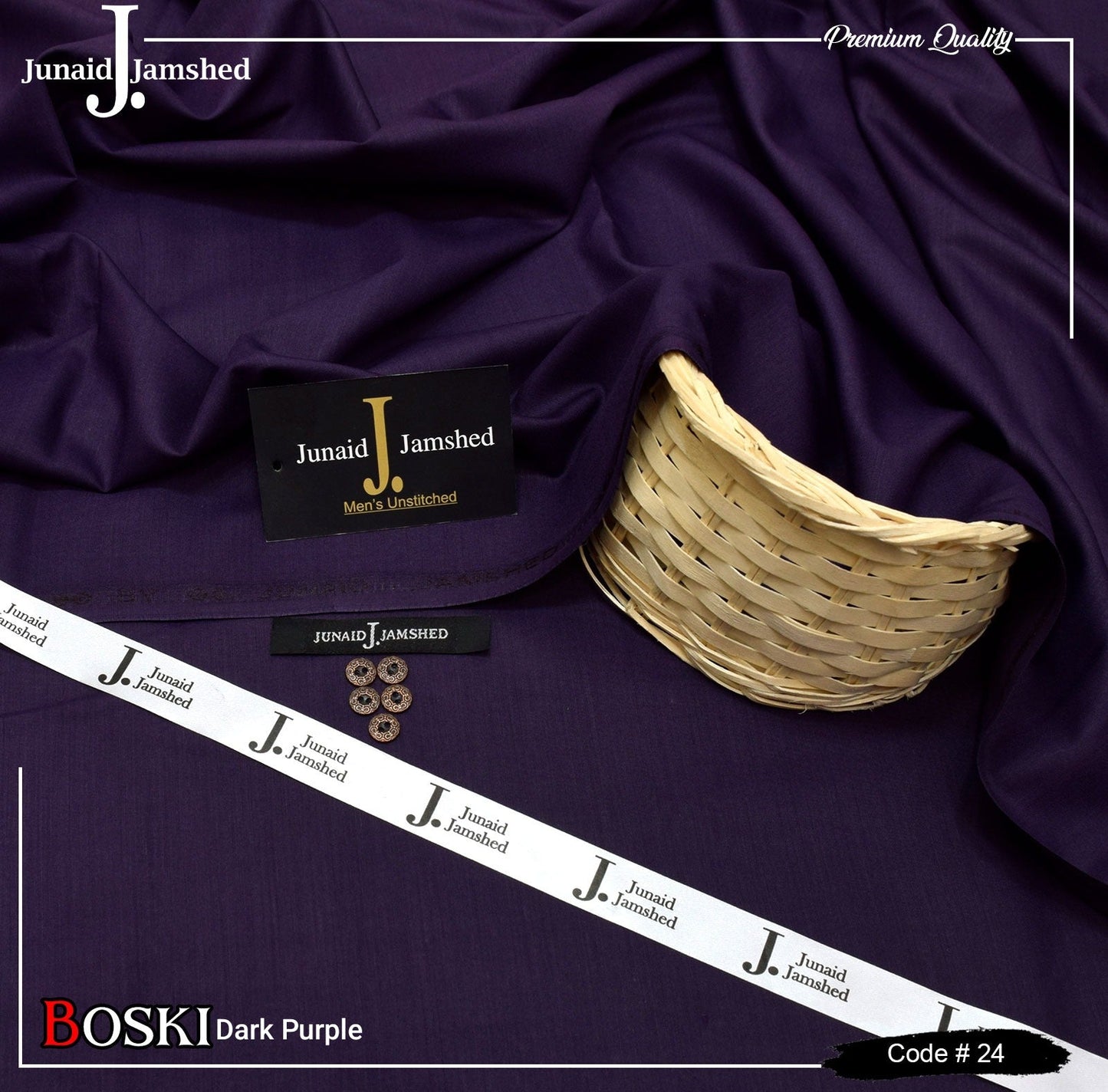 J. Junaid Jamshed Dark Purple